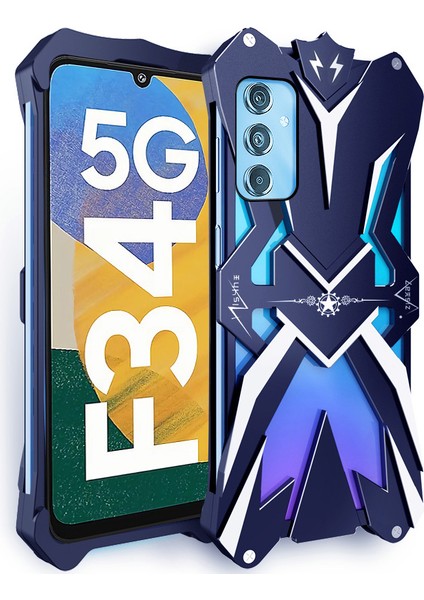 Samsung Galaxy F34 5g / M34 5g Vaka Şok Geçirmez Alüminyum Alaşım Kabuğu Sert Cep Telefonu Kapağı (Yurt Dışından)
