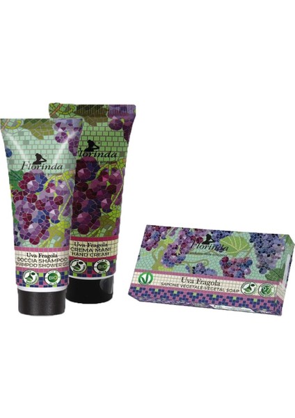 Uva Fragola Üzüm 3lü Set