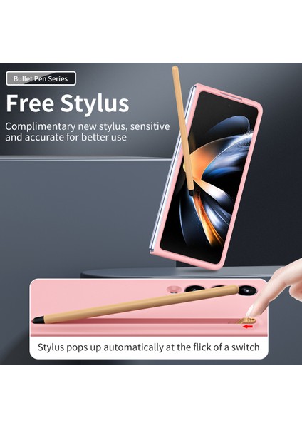 Samsung Galaxy Z Fold4 5g Kılıf Kılıf Pen Kauçuk Pc Katlanır Telefon Kapağı (Yurt Dışından) modelleri