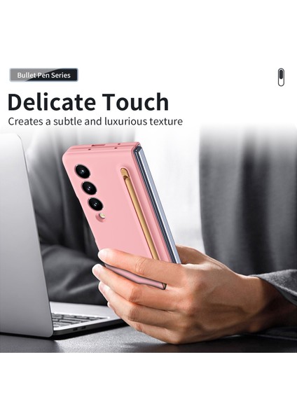 Samsung Galaxy Z Fold4 5g Kılıf Kılıf Pen Kauçuk Pc Katlanır Telefon Kapağı (Yurt Dışından) indirimleri
