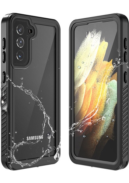 Samsung Galaxy S21 5g Cep Telefonu IP68 Su Geçirmez Kılıf Toz Geçirmez Anti-Damla Şeffaf Kabuk (Yurt Dışından)