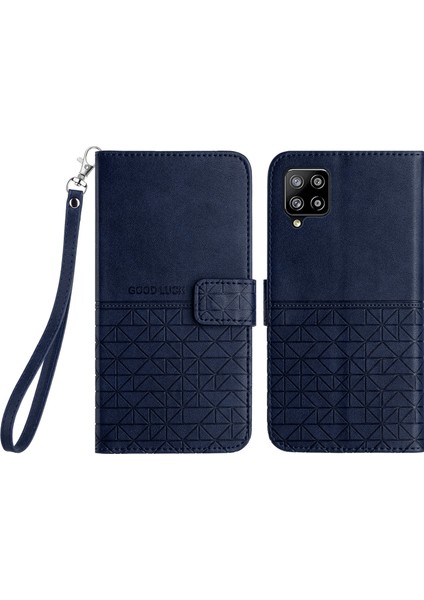 Samsung Galaxy A42 5g Cüzdan Kılıfı Mikrofiber Deri Telefon Stand Kapağı (Yurt Dışından)