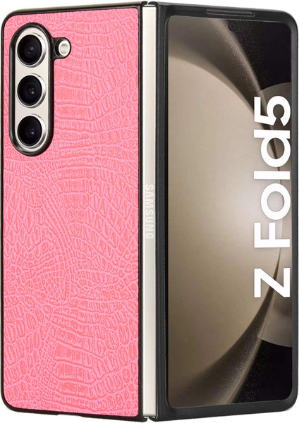 Samsung Galaxy Z Fold5 5g Cep Telefonu Kapağı Timsah Doku Pu Derisi+Pc Telefon Kılıfı (Yurt Dışından) modelleri