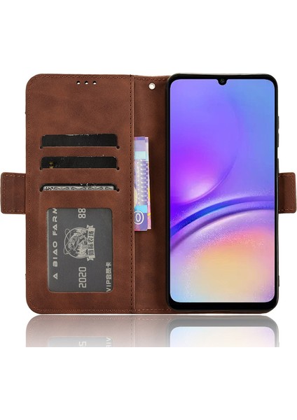 Samsung Galaxy A05 4g Deri Kılıf Flip Stand Telefon Kapağı Birden Fazla Kart Yuvası (Yurt Dışından)