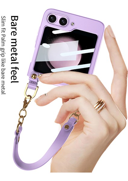 Samsung Galaxy Z Flip5 5g El Strap Pc Telefon Kılıfı Ultra Ince Koruyucu Telefon Kapağı (Yurt Dışından) fırsatları