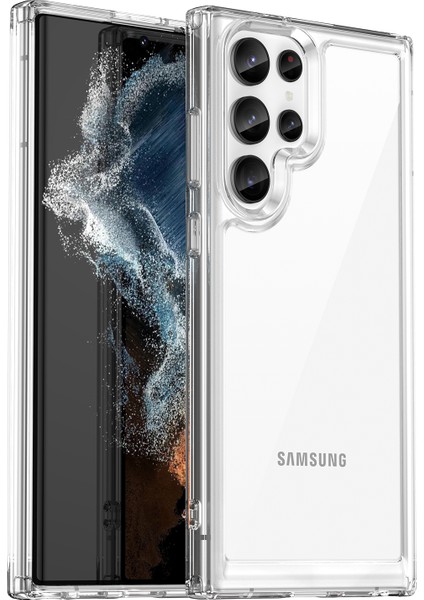 Samsung Galaxy S22 Ultra 5g Elektraplatma Düğmeleri ile Temiz Telefon Kılıfı (Yurt Dışından)