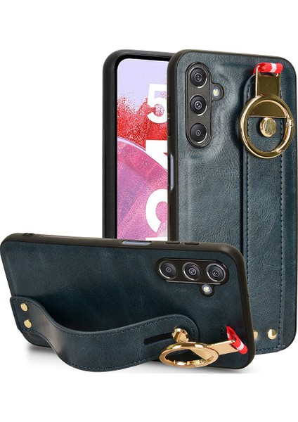 Samsung Galaxy M34 5g / F34 5g Telefon Kılıfı Bilgisayar Kickstand Bote Açıcı Deri+Pc+Tpu Kapak (Yurt Dışından)