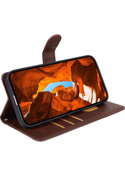 Samsung Galaxy Xcover 5 Manyetik Toka Deri Kapak Buzağı Doku Cüzdan Stand Telefon Kılıfı (Yurt Dışından) indirimleri