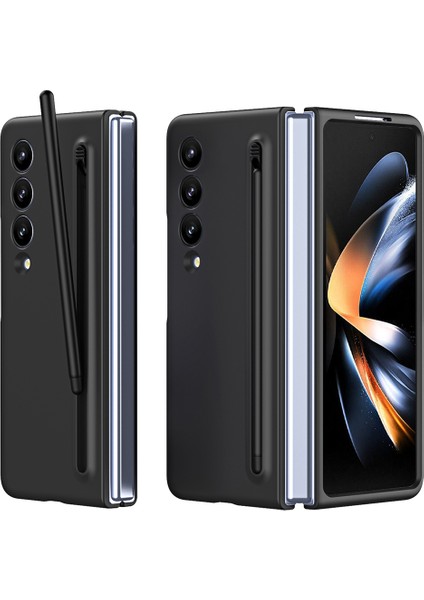 Samsung Galaxy Z Fold4 5g Kılıf Kılıf Pen Kauçuk Pc Katlanır Telefon Kapağı (Yurt Dışından)