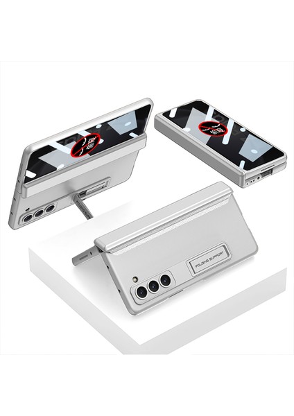 Samsung Galaxy Z Fold5 5g Kapak Koruma Kabuğu Kickstand Pc Kılıfı Önlem Ön Ekran Filmi ile Koruma Kabuğu (Yurt Dışından)