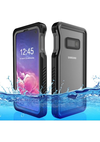 Samsung Galaxy S10E IP68 Su Geçirmez Şnorkel Net Kılıf Anti-Fall Tam Koruma Telefon Kapağı (Yurt Dışından)