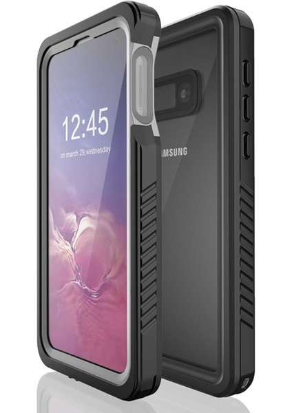 Samsung Galaxy S10E IP68 Su Geçirmez Şnorkel Net Kılıf Anti-Fall Tam Koruma Telefon Kapağı (Yurt Dışından) modelleri