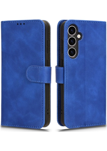Samsung Galaxy S23 Fe Pu Deri Deri Şok Emici Cüzdan Standı Kılıf Deri Touch Telefon Kapağı (Yurt Dışından)