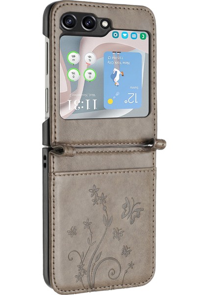 Samsung Galaxy Z Flip5 5g Telefon Kılıfı Pu Deri Kaplamalı Pc Kapağı (Yurt Dışından) fırsatları