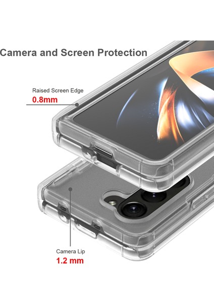 Samsung Galaxy Z Fold5 5g Case Case Menteşe Koruma Mat Telefon Kapağı Evcil Hayvan Filmi (Yurt Dışından) modelleri