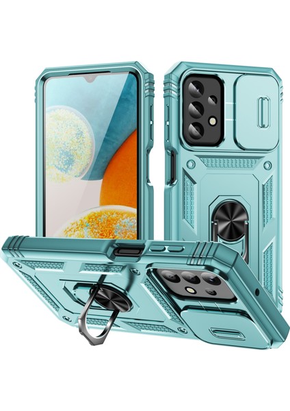 Samsung Galaxy A23 4g / 5g Pc+Tpu Kickstand Case Card Tutucu Telefon Kabuğu (Yurt Dışından)