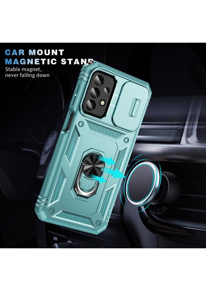 Samsung Galaxy A23 4g / 5g Pc+Tpu Kickstand Case Card Tutucu Telefon Kabuğu (Yurt Dışından) fırsatları