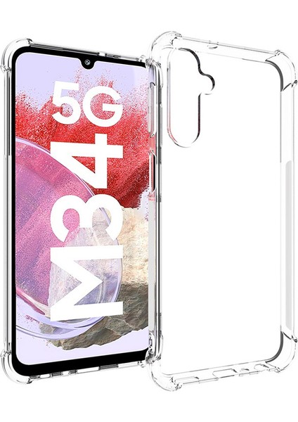 Samsung Galaxy M34 5g / F34 5g Şok Geçirmez Telefon Kapağı Şeffaf Dütme Anti Tpu Telefon Kılıfı (Yurt Dışından)