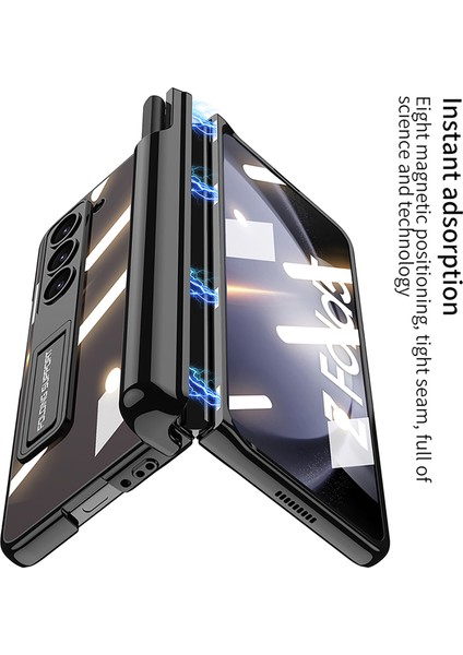 Samsung Galaxy Z Fold5 5g Kapak Kalem Tutucu Ön Ekran Film ile Ayarlanabilir Kickstand Pc Telefon Kılıfı (Yurt Dışından) fırsatları