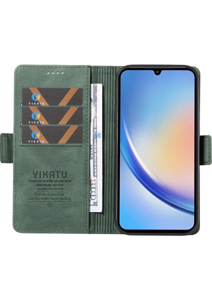 Samsung Galaxy A34 5g Cilt Dokunuşu Telefon Kasası Kapağı Standı Kabuklu Pu Deri Cüzdan (Yurt Dışından) fiyatları