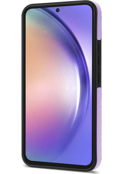 Samsung Galaxy S23 Fe Parmak Yüzüğü Kickstand Telefon Kasası Pu Deri+Tpu Kart Tutucu Kapağı (Yurt Dışından) fiyatları