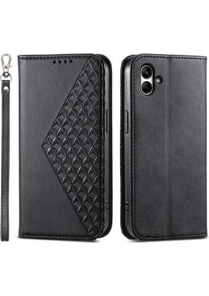 Samsung Galaxy A05 4g Kasa Baskılı Pu Deri Cüzdan Şok Geçirmez Telefon Kapağı (Yurt Dışından)