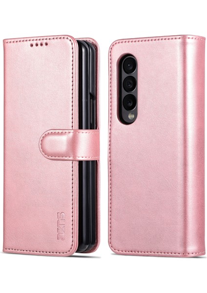 Samsung Galaxy Z Fold4 5g Case Pu Deri + Pc Çizelge Önleyici Cüzdan Telefon Kapağı (Yurt Dışından)