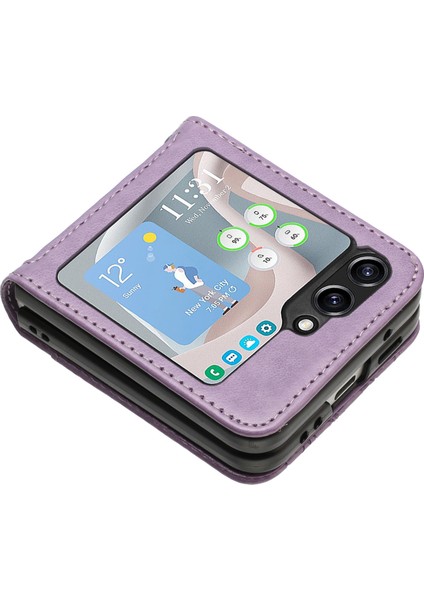 Samsung Galaxy Z Flip5 5g Telefon Kılıfı Pu Deri Kaplamalı Pc Kapağı (Yurt Dışından) fiyatları