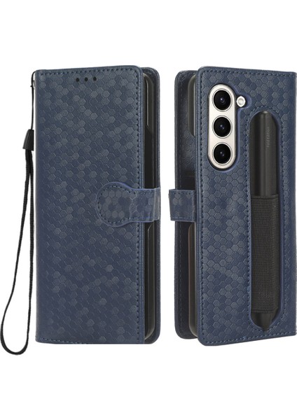 Samsung Galaxy Z Fold5 5g Pu Deri Cüzdan Kılıfı Dot Doğru Tavsiyesi Ile Stand Tutlu (Yurt Dışından)
