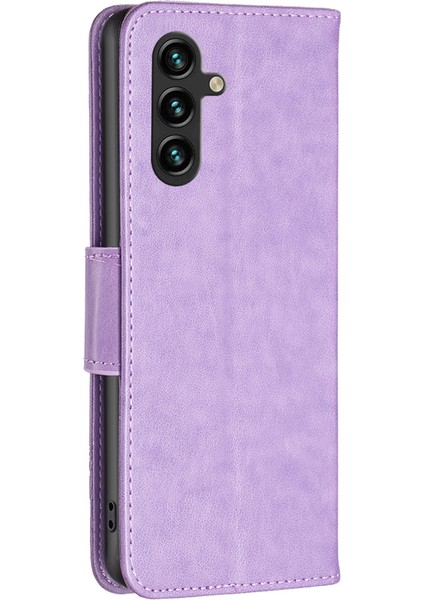Samsung Galaxy A15 4g Case Butterfly Baskılı Pu Deri Cüzdan Kapağı (Yurt Dışından)
