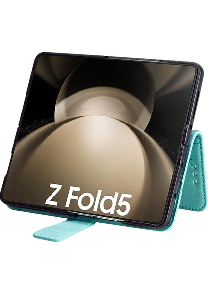 Samsung Galaxy Z Fold5 5g Deri Cüzdan Kılıf Telefon Stand Kapağı Kayış (Yurt Dışından) modelleri