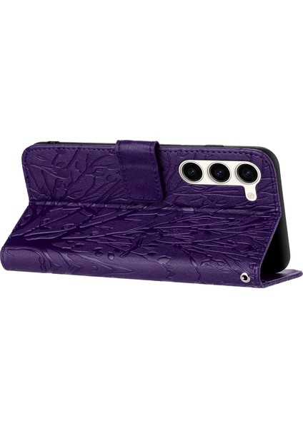Samsung Galaxy S23+ Kılıf Baskılı Ağaç Kuş Standı Cüzdan Telefon Kapağı (Yurt Dışından) fırsatları