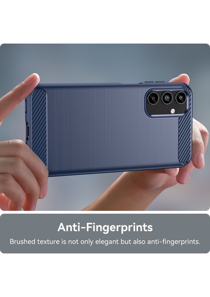 Samsung Galaxy A15 4g Kasa Yumuşak Tpu Karbon Fiber Doku Telefon Kapağı (Yurt Dışından)