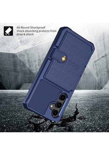Samsung Galaxy S23 Fe Kart Tutucu Kickstand Telefon Kılıfı Pu Deri Kaplamalı Tpu Arka Kapak (Yurt Dışından) fırsatları
