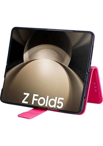 Samsung Galaxy Z Fold5 5g Deri Cüzdan Kılıf Telefon Stand Kapağı Kayış (Yurt Dışından) modelleri