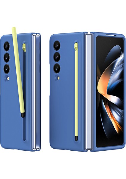 Samsung Galaxy Z Fold4 5g Kılıf Kılıf Pen Kauçuk Pc Katlanır Telefon Kapağı (Yurt Dışından)