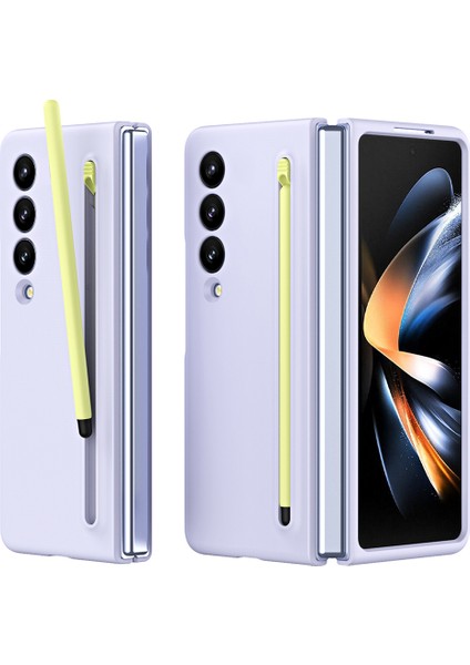 Samsung Galaxy Z Fold4 5g Kılıf Kılıf Pen Kauçuk Pc Katlanır Telefon Kapağı (Yurt Dışından)