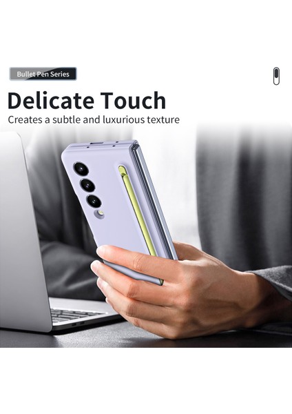 Samsung Galaxy Z Fold4 5g Kılıf Kılıf Pen Kauçuk Pc Katlanır Telefon Kapağı (Yurt Dışından) indirimleri