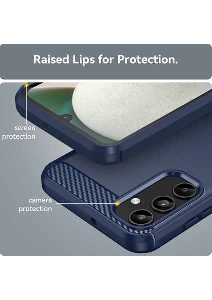 Samsung Galaxy A15 4g Kasa Yumuşak Tpu Karbon Fiber Doku Telefon Kapağı (Yurt Dışından)