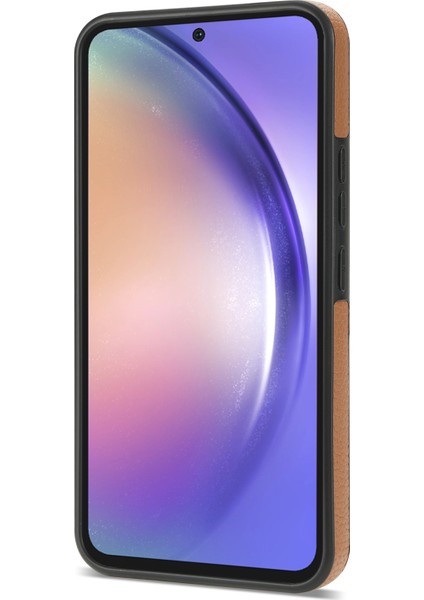 Samsung Galaxy S23 Fe Parmak Yüzüğü Kickstand Telefon Kasası Pu Deri+Tpu Kart Tutucu Kapağı (Yurt Dışından) fiyatları