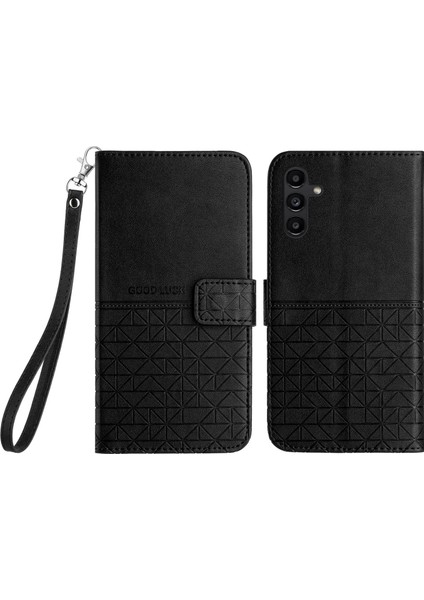 Samsung Galaxy A24 4g / A25 5g Telefon Kılıfı Mikrofiber Deri Kapak Stand Cüzdanı (Yurt Dışından)