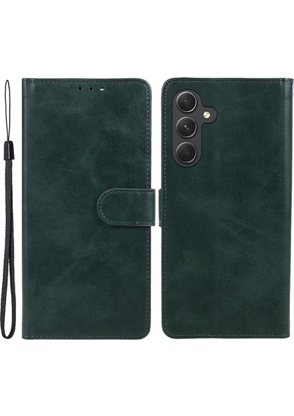 Samsung Galaxy A54 5g Pu Deri Cep Telefonu Kasası Manyetik Toka Buzağı Doku Cüzdanı Standı Kapağı (Yurt Dışından)