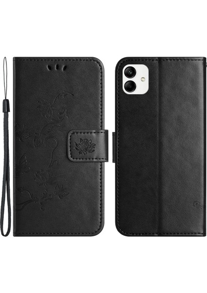 Samsung Galaxy A05 4g Kasa Baskılı Pu Deri Cüzdan Katlama Stand Telefon Kapağı (Yurt Dışından)