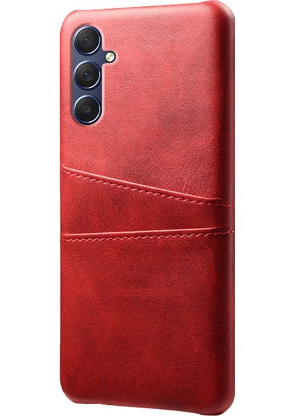 Samsung Galaxy M34 5g / F34 5g Cep Telefonu Kapağı Pu Deri Kaplamalı Pc Koruyucu Kılıf Çift Kart Yuvaları (Yurt Dışından)