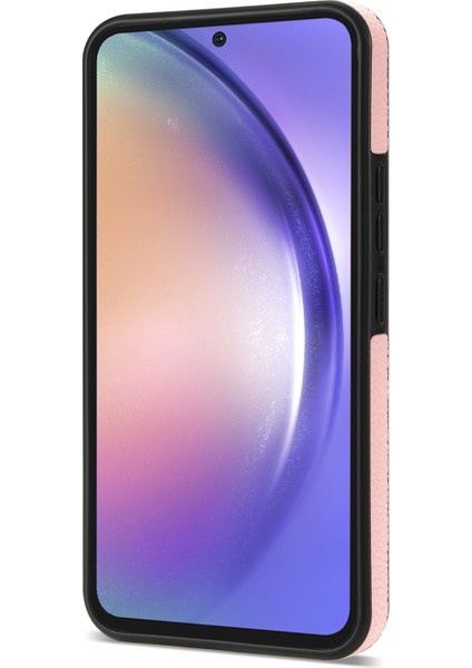 Samsung Galaxy S23 Fe Parmak Yüzüğü Kickstand Telefon Kasası Pu Deri+Tpu Kart Tutucu Kapağı (Yurt Dışından) fiyatları