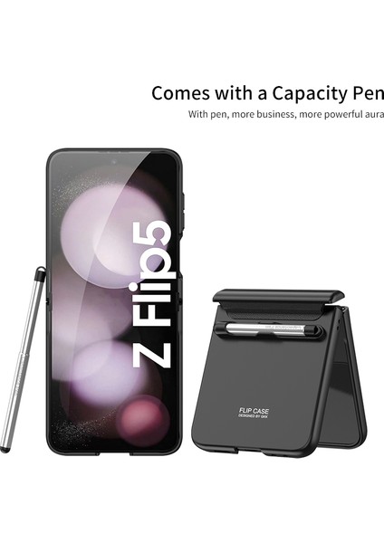 Samsung Galaxy Z Flip5 5g Kasa Manyetik Menteşe Pc Telefon Kapağı + Stylus Pen (Yurt Dışından) fiyatları