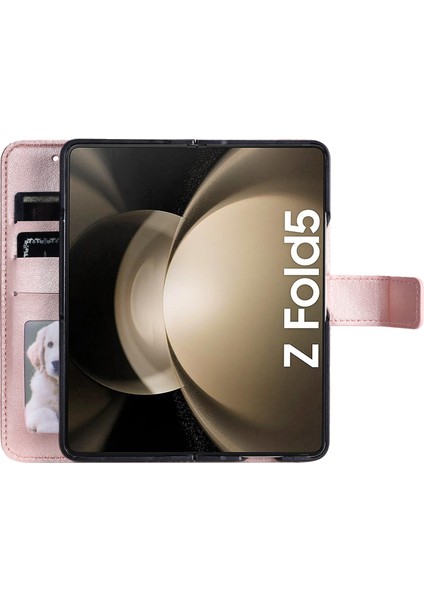 Samsung Galaxy Z Fold5 5g Deri Cüzdan Kılıf Telefon Stand Kapağı Kayış (Yurt Dışından) fiyatları