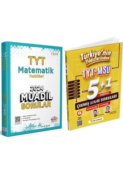 Veri TYT Matematik Geometri Son 6 Yıl Çıkmış Soru ve TYT Matematik Muadil Soru 2'li Set