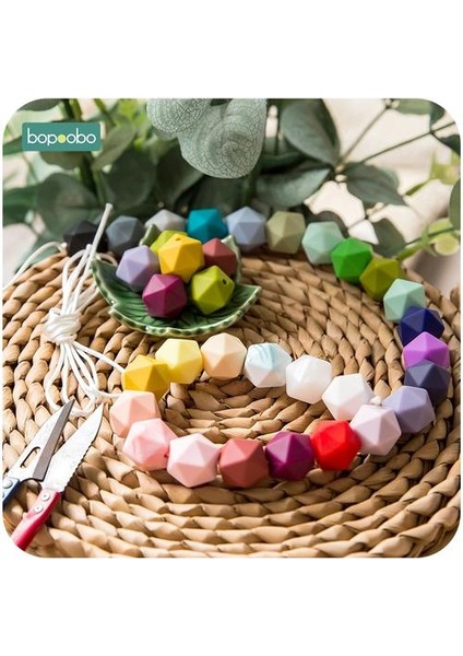 50 Adet Silikon Altıgen Boncuk 14MM Gıda Sınıfı Bebek Diş Kaşıyıcı Dıy Kolye Hemşirelik Aksesuarları Hediyeler | Bebek Dişimi (Yeşil) (Yurt Dışından) fiyatları