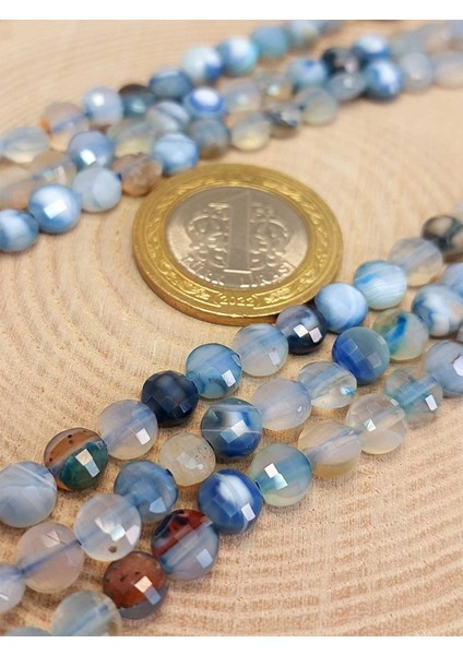 Akik Taşı Yassı Faset Kesim Kolye 6X4MM (Sabit Klipsli) (42820) fırsatları